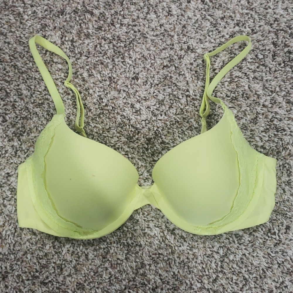 Neon Yellow Victoria Secret 32D Bra